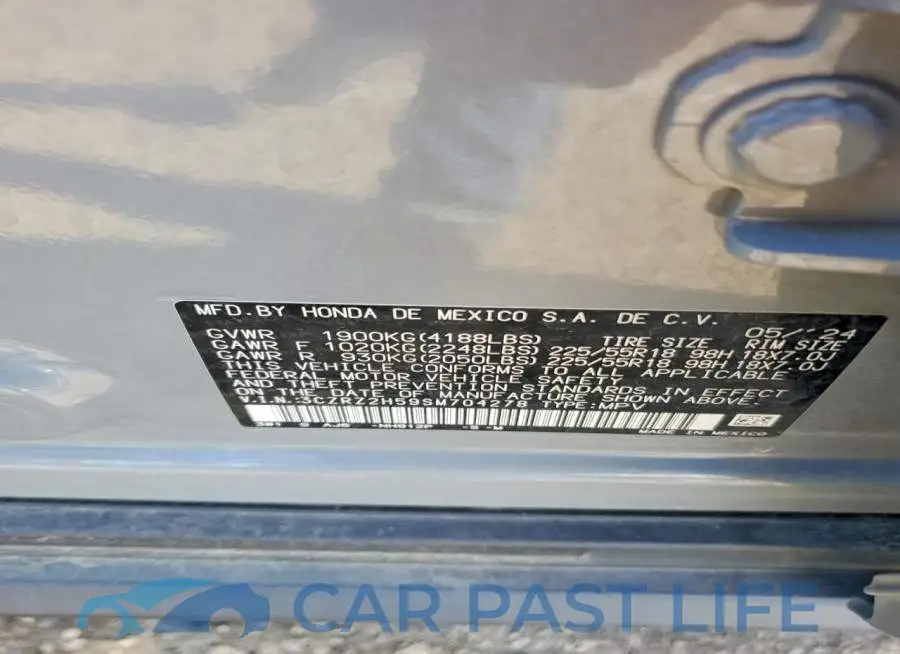 3CZRZ2H59SM704278# 13