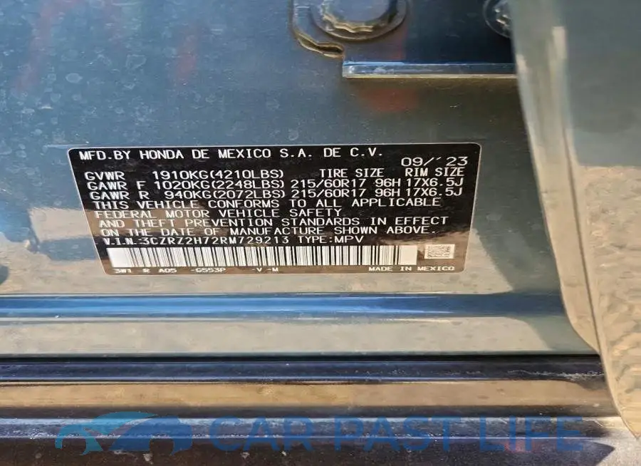 3CZRZ2H72RM729213# 13