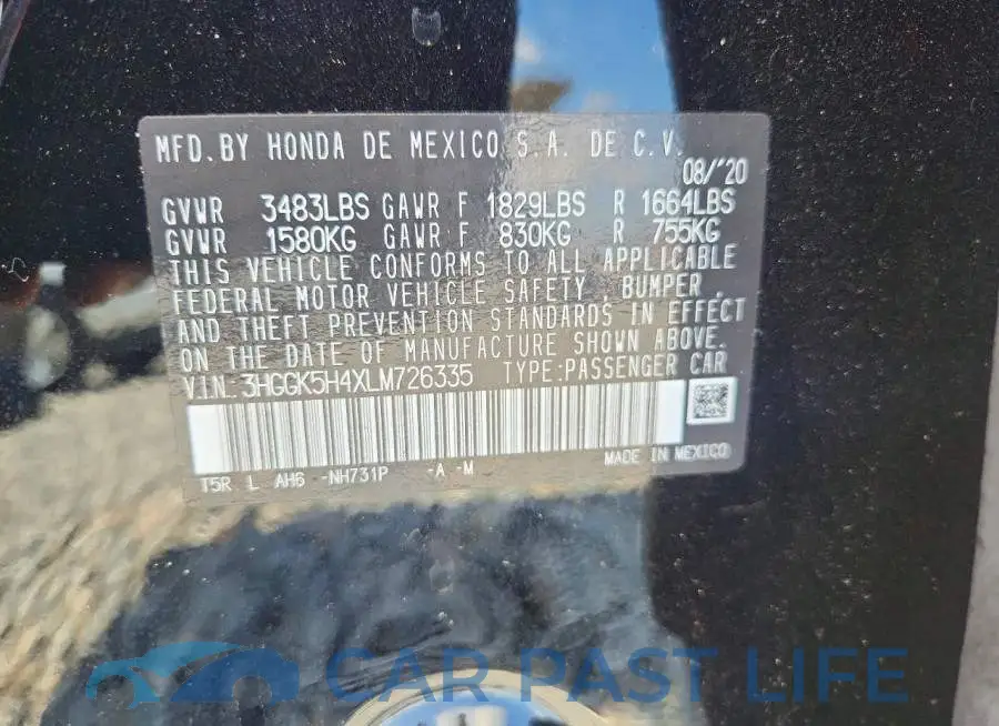 3HGGK5H4XLM726335# 13