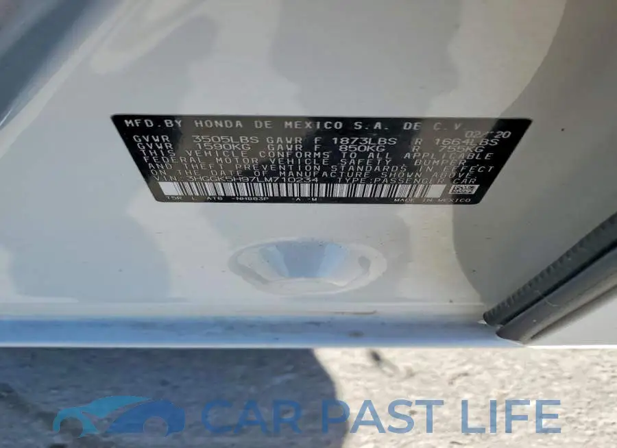 3HGGK5H97LM710234# 12