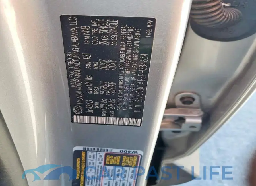 5NMJBCAE5PH284634# 13