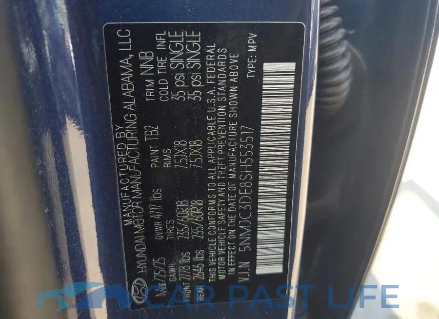5NMJC3DE8SH553517# 13