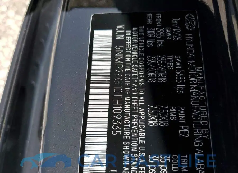 5NMP24G10TH109335# 13