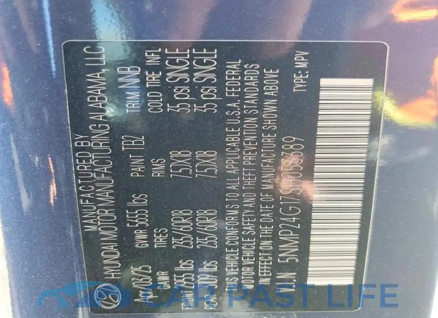 5NMP24G17SH053389# 14