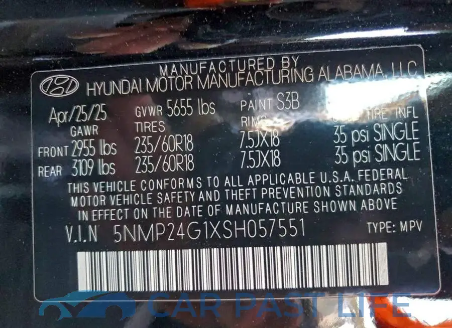 5NMP24G1XSH057551# 13