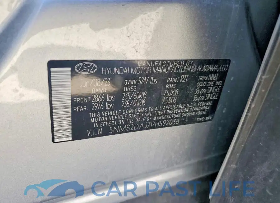 5NMS2DAJ7PH592038# 13