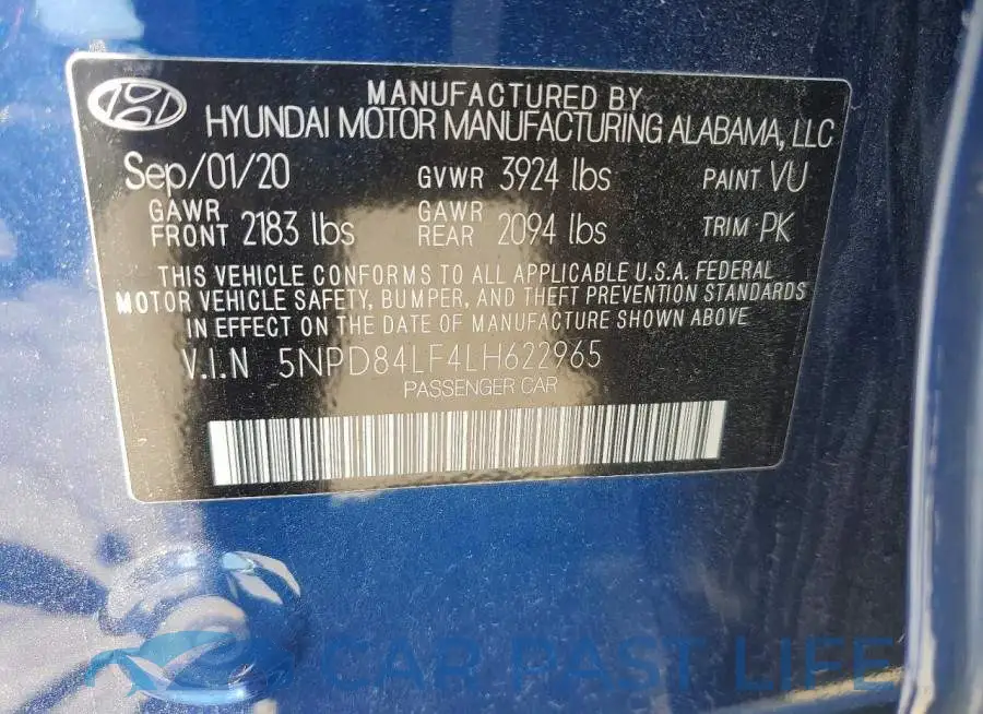 5NPD84LF4LH622965# 13