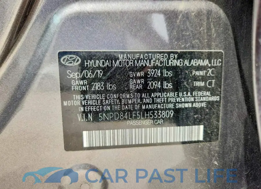 5NPD84LF5LH533809# 13