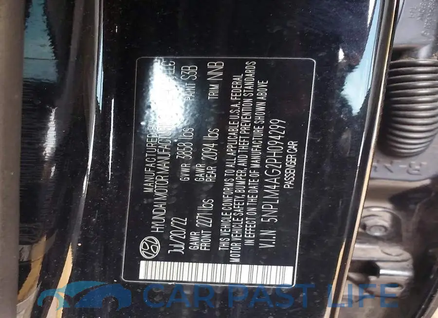 5NPLM4AG2PH094299# 12