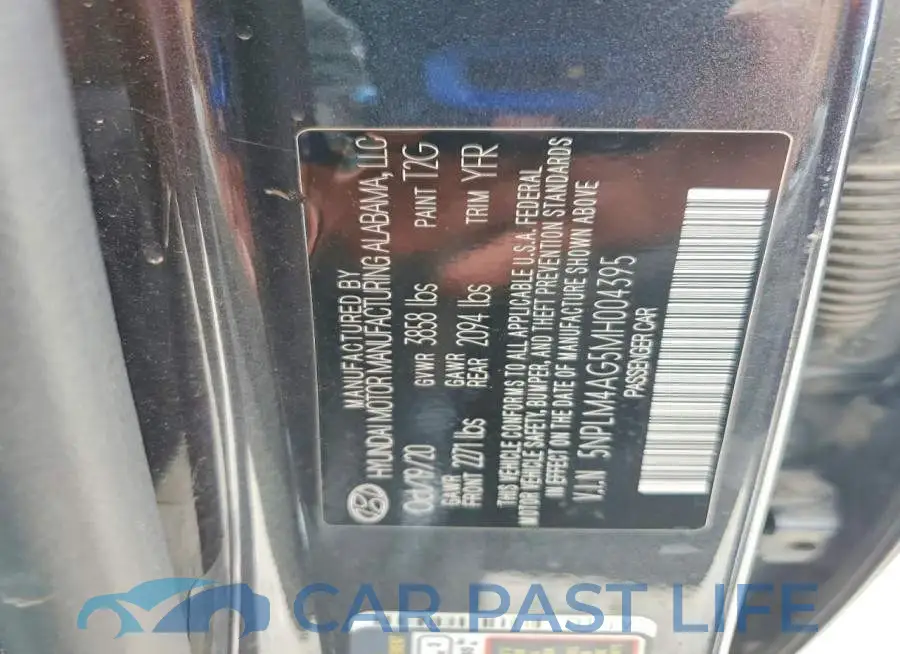5NPLM4AG5MH004395# 12