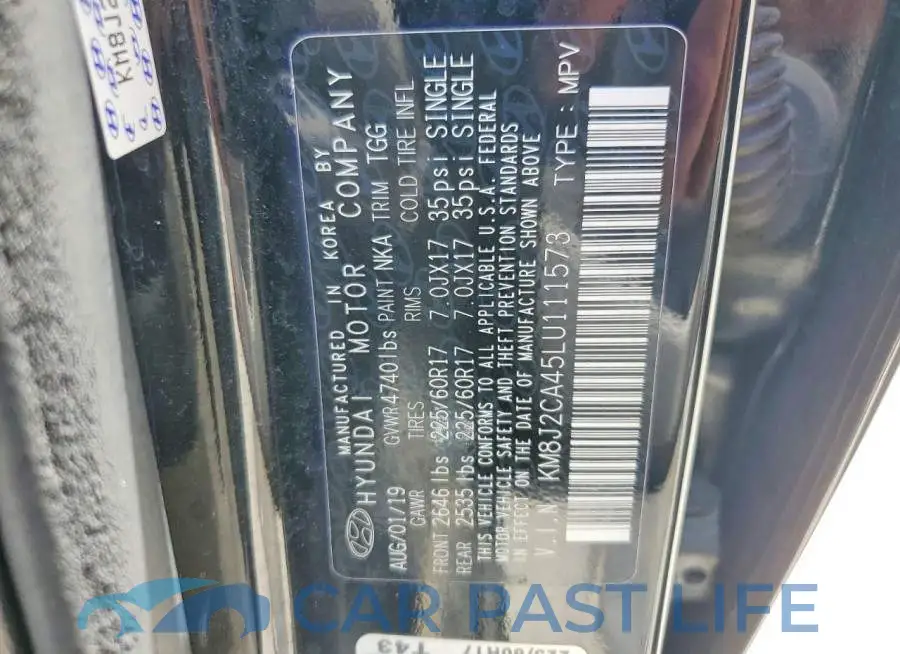 KM8J2CA45LU111573# 13