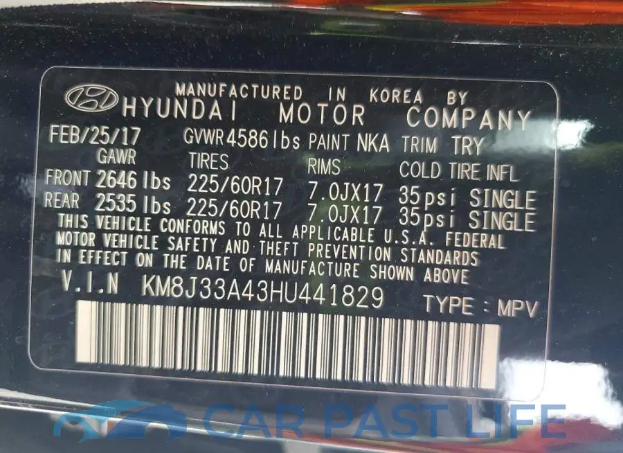 KM8J33A43HU441829# 13