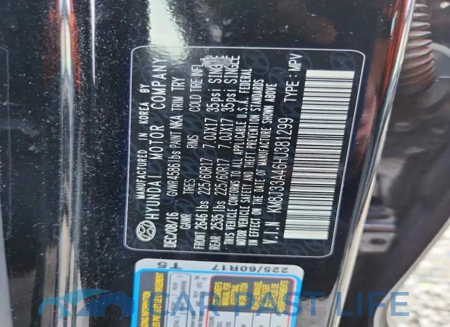 KM8J33A46HU381299# 14