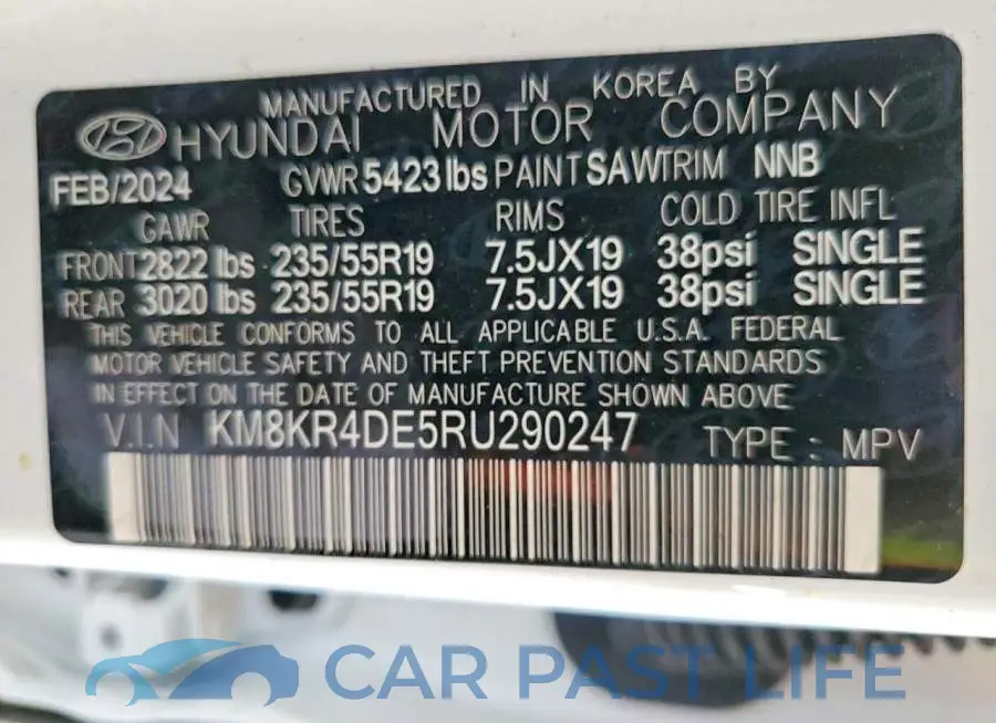 KM8KR4DE5RU290247# 13