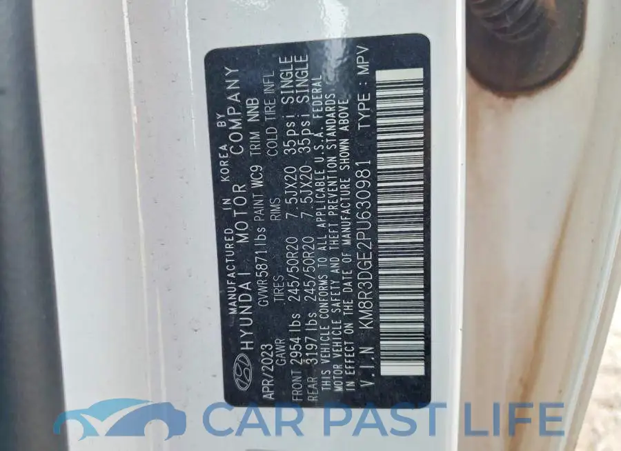 KM8R3DGE2PU630981# 14