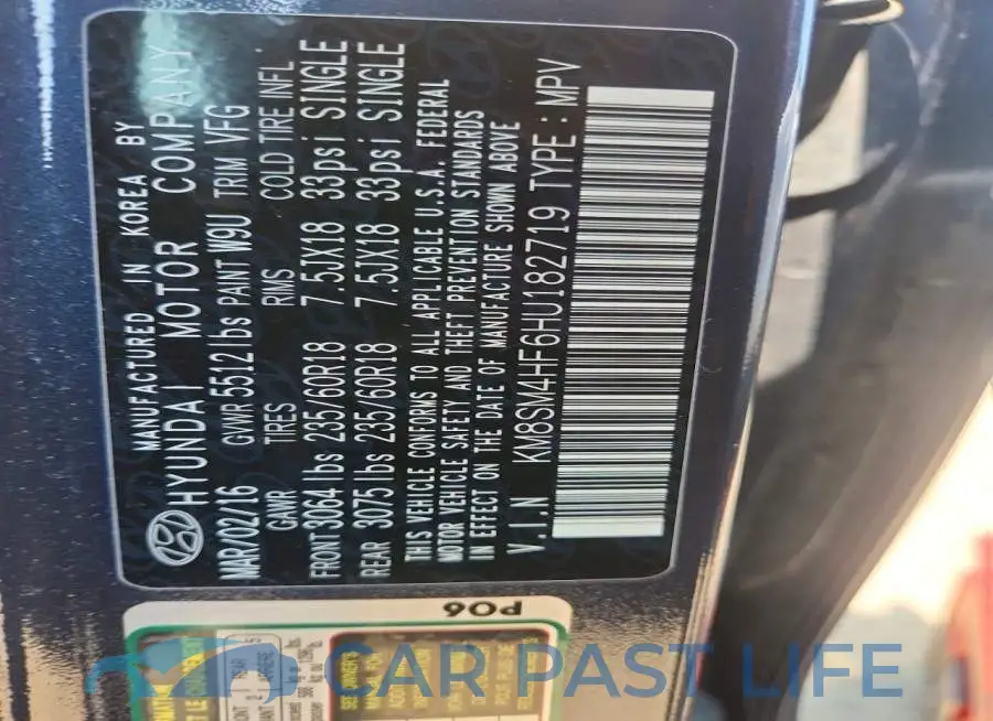 KM8SM4HF6HU182719# 13