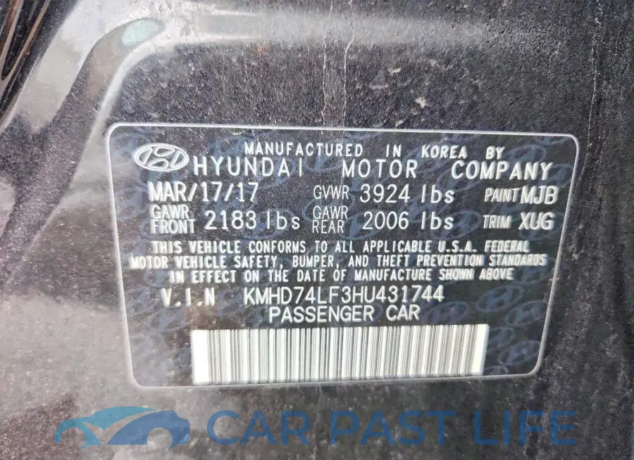 KMHD74LF3HU431744# 12
