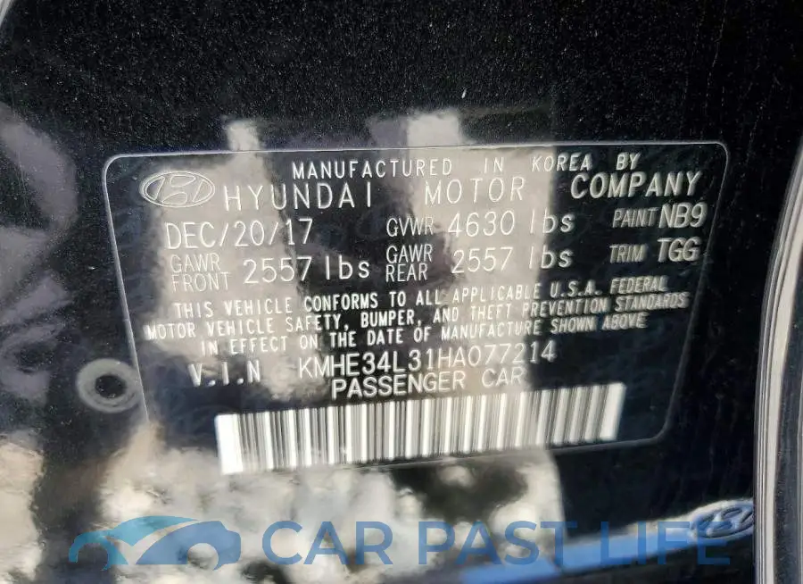 KMHE34L31HA077214# 12