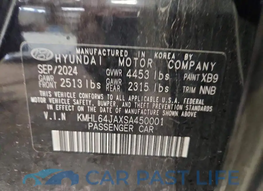 KMHL64JAXSA450001# 13