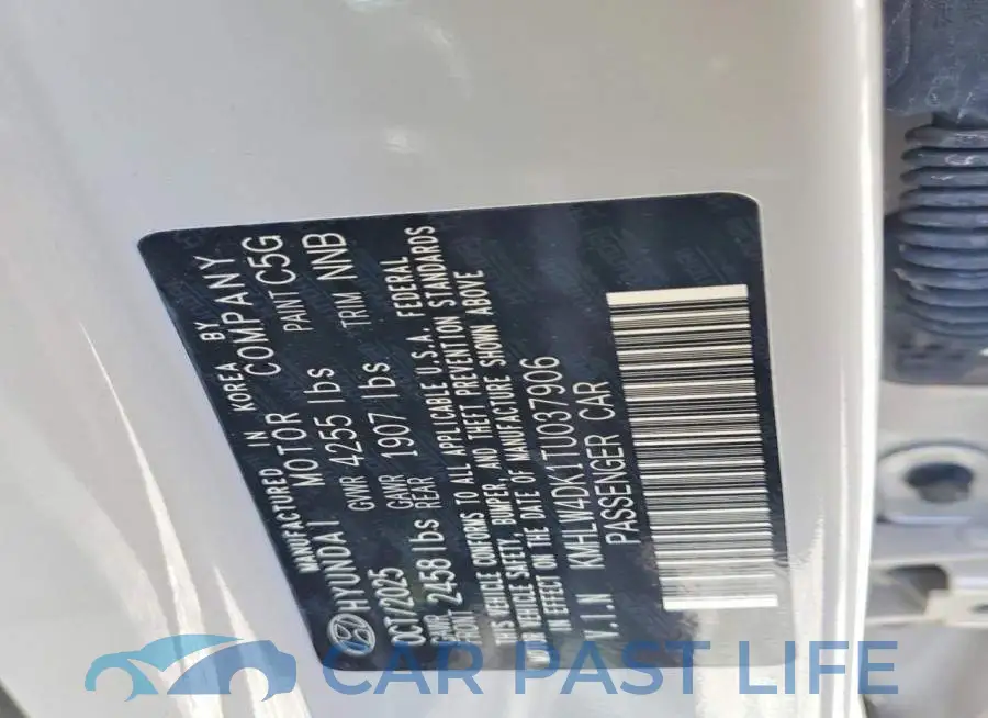KMHLW4DK1TU037906# 12
