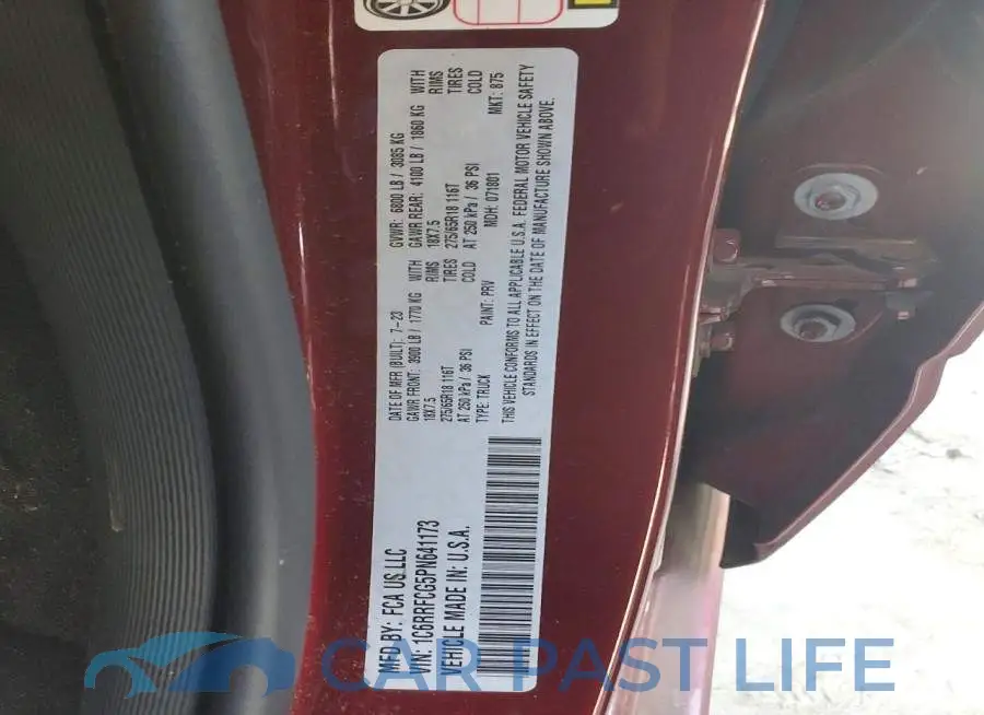 1C6RRFCG5PN641173# 12