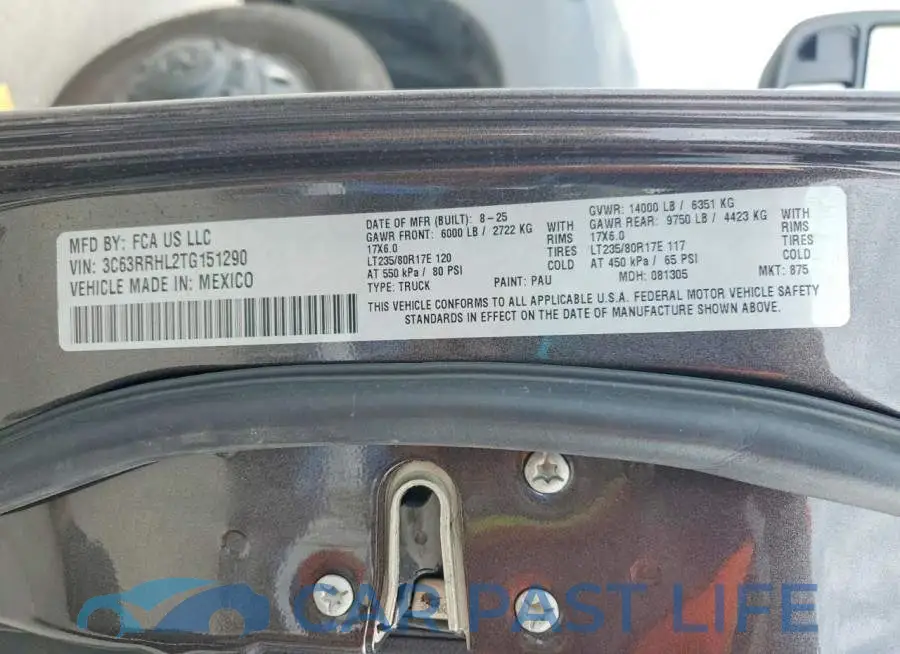 3C63RRHL2TG151290# 12