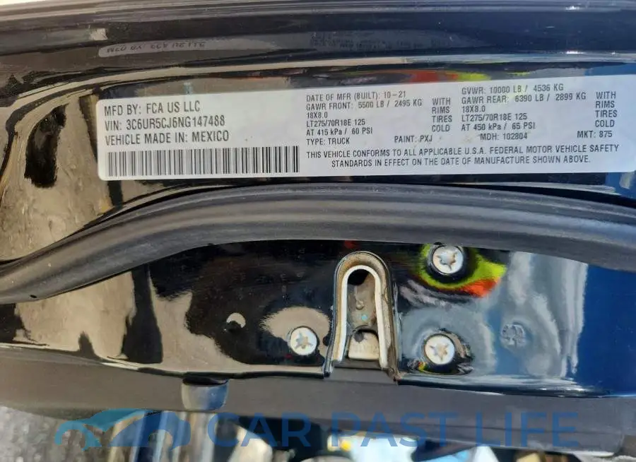 3C6UR5CJ6NG147488# 12