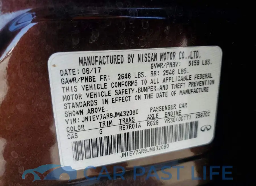 JN1EV7AR9JM432080# 12