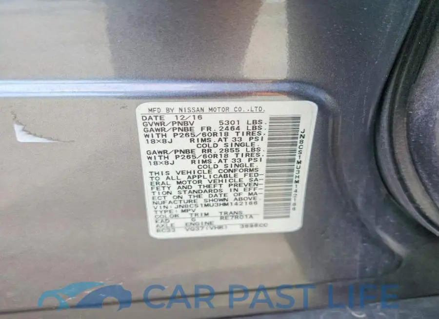 JN8CS1MU3HM142166# 13