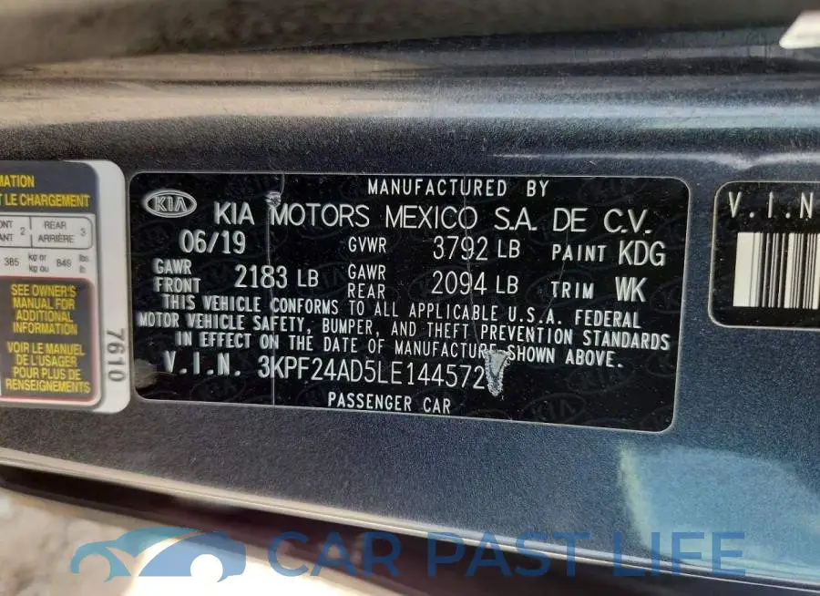 3KPF24AD5LE144572# 12