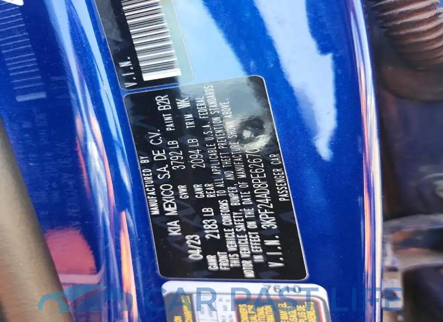 3KPF24AD8PE626703# 12