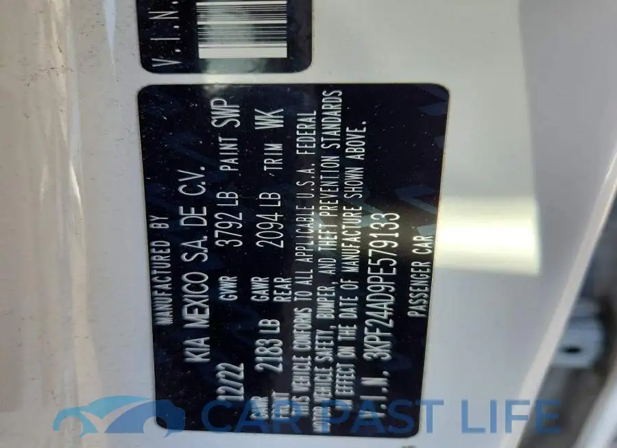 3KPF24AD9PE579133# 13