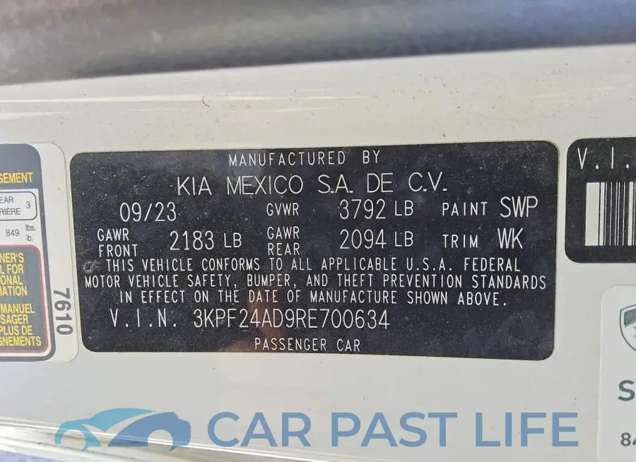 3KPF24AD9RE700634# 12