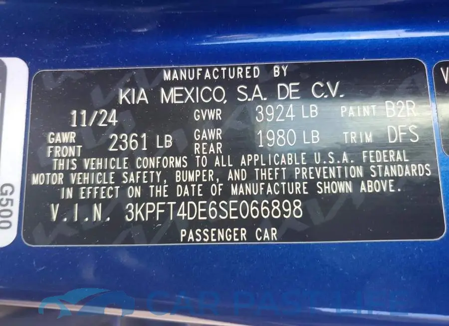 3KPFT4DE6SE066898# 13