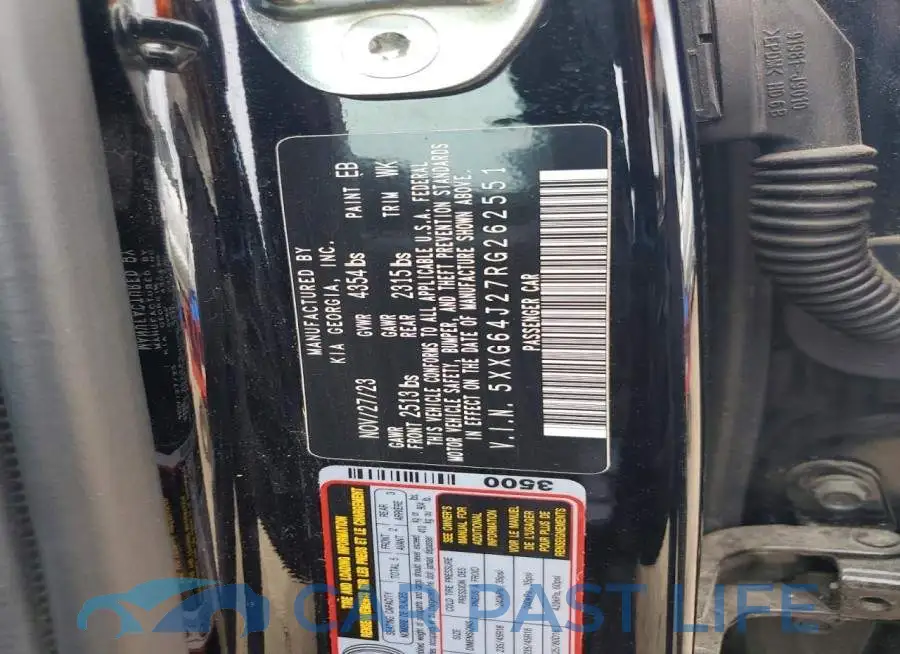 5XXG64J27RG262551# 12