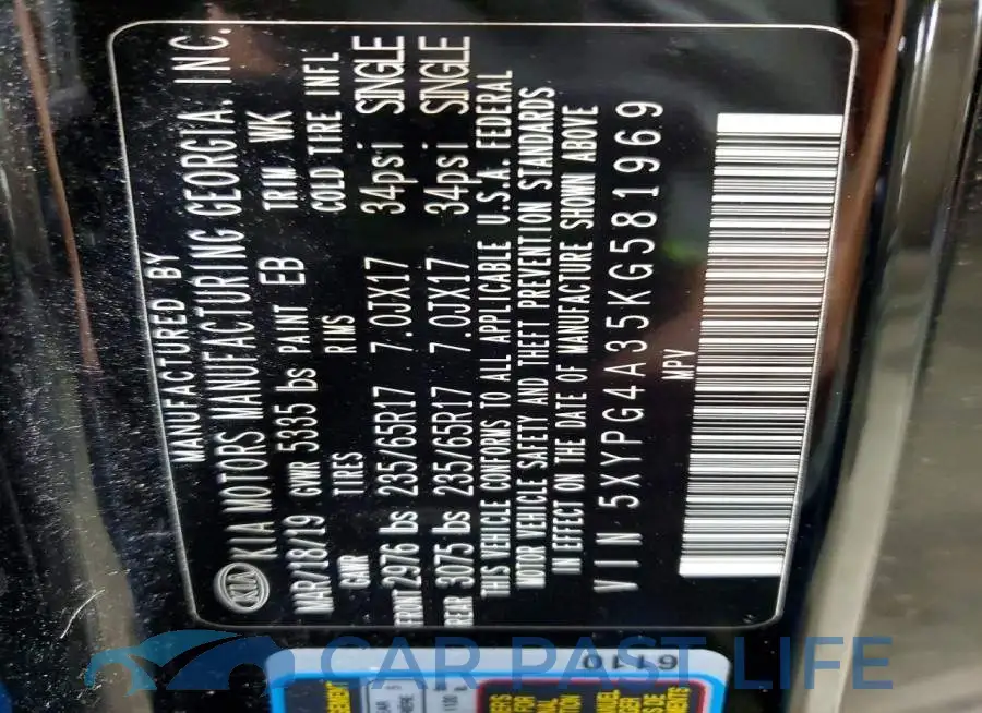 5XYPG4A35KG581969# 13