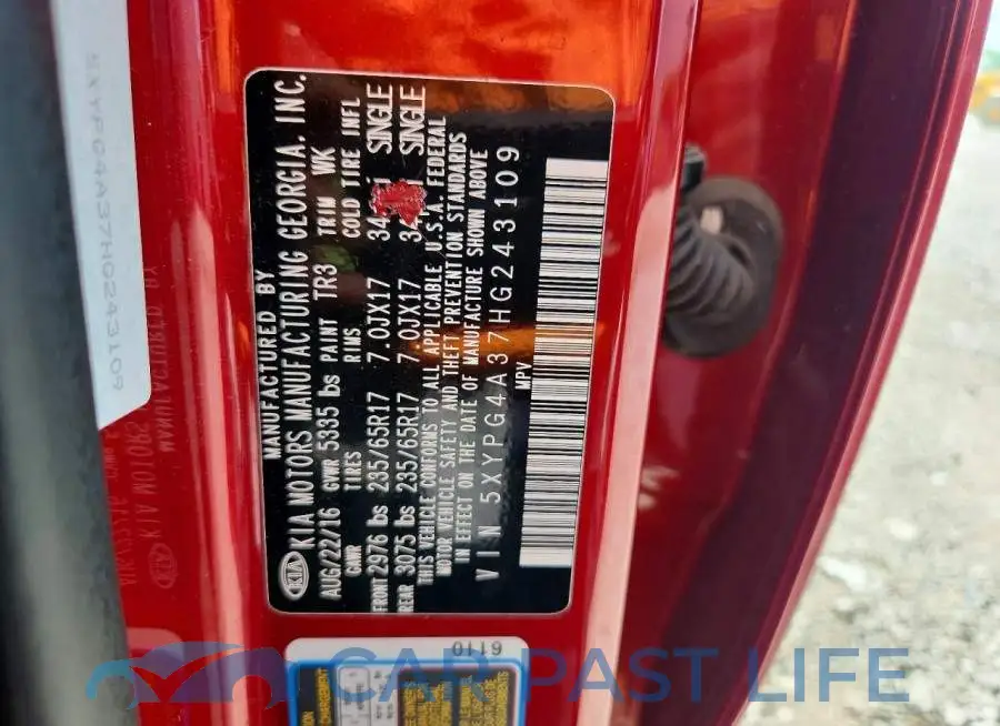 5XYPG4A37HG243109# 12