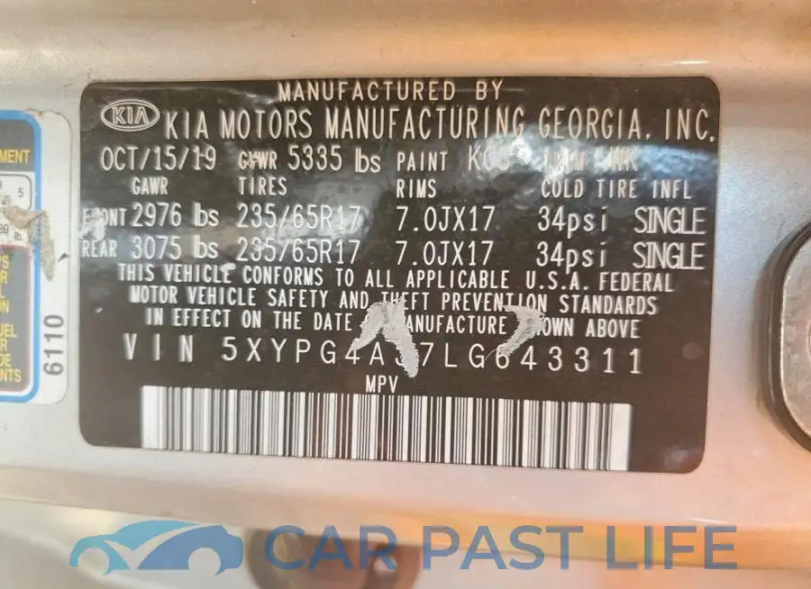 5XYPG4A37LG643311# 13