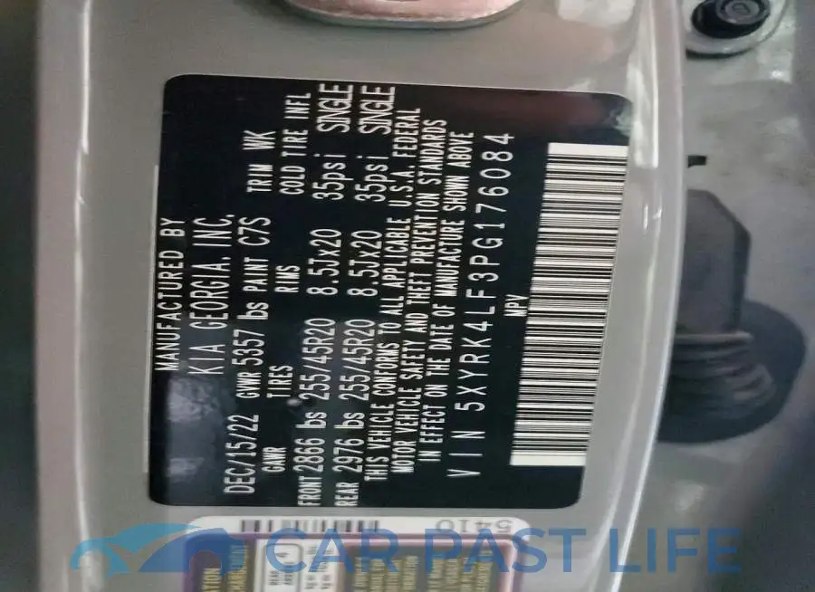 5XYRK4LF3PG176084# 14