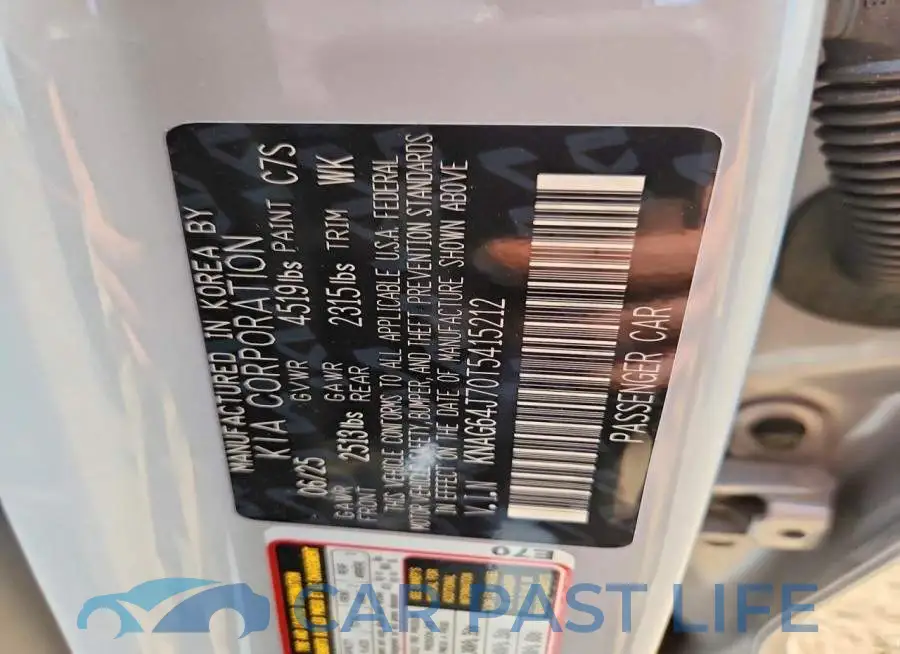 KNAG64J70T5415212# 12