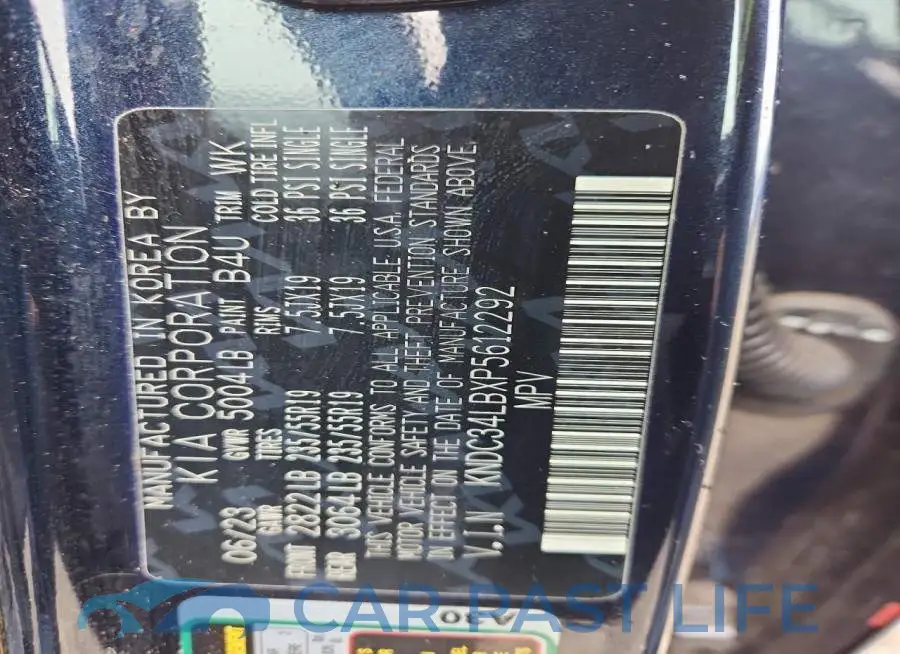 KNDC34LBXP5612292# 14