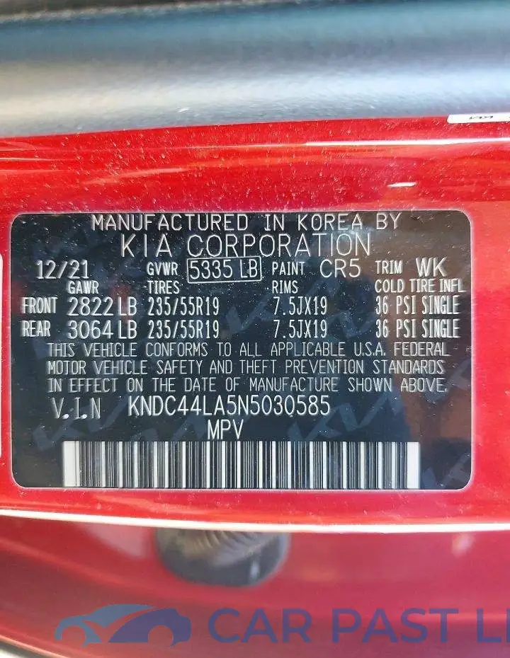KNDC44LA5N5030585# 14