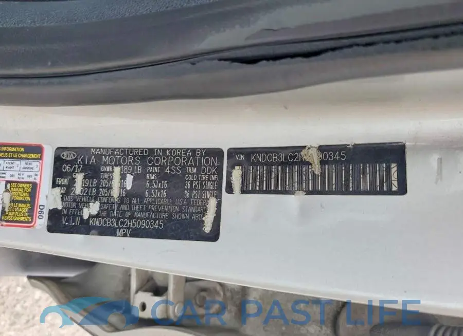 KNDCB3LC2H5090345# 12