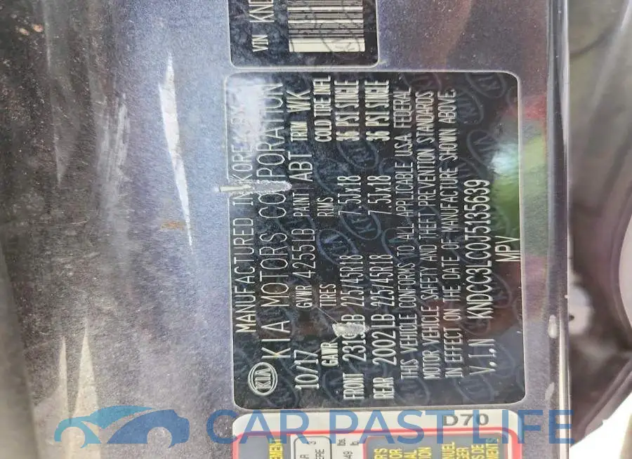 KNDCC3LC0J5135639# 12