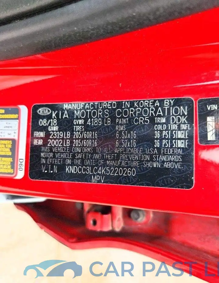 KNDCC3LC4K5220260# 13