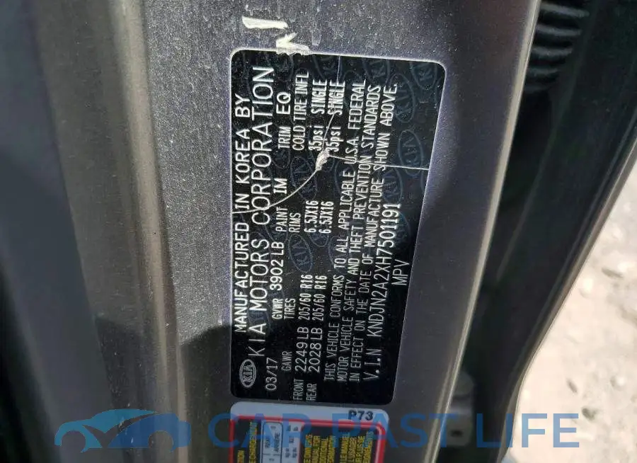 KNDJN2A2XH7501191# 12