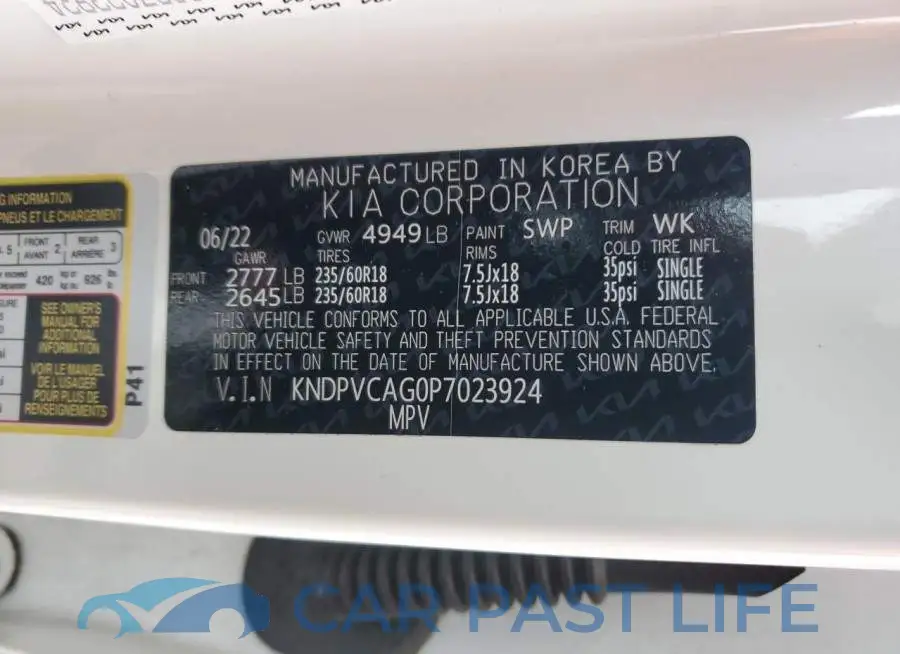 KNDPVCAG0P7023924# 14