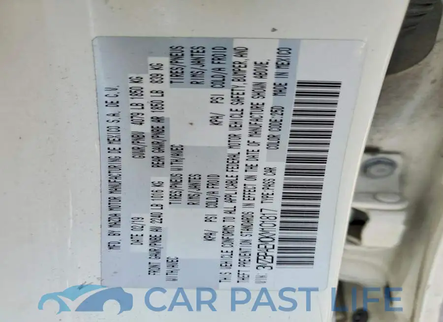 3MZBPAEM0KM101817# 12