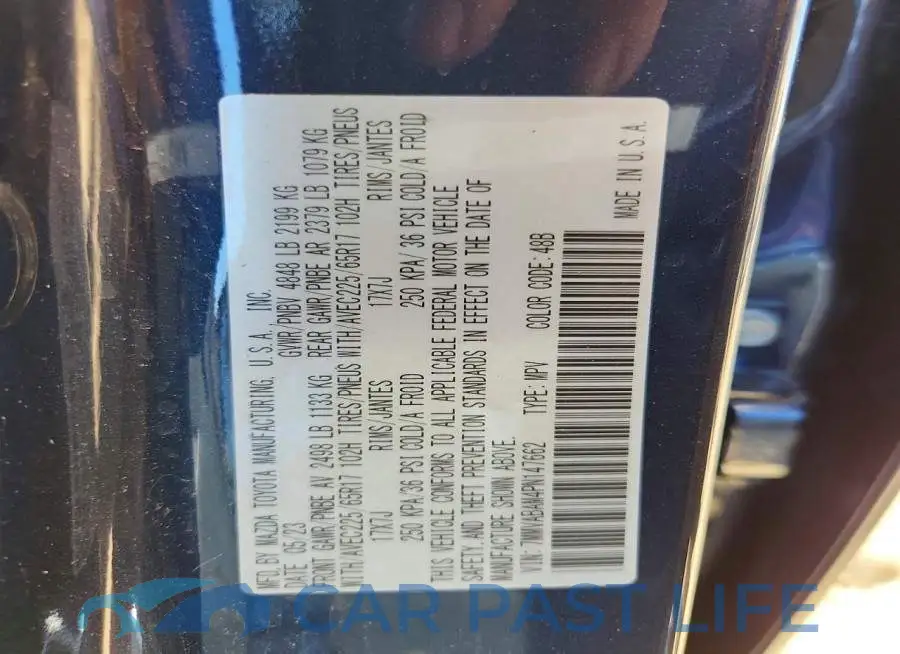 7MMVABAM4PN147662# 12