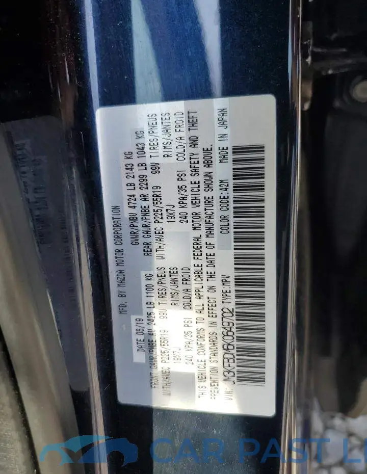 JM3KFBDM6K0649702# 13